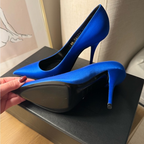 NWT Saint Laurent Blue Pump SS23 - Picture 5 of 6